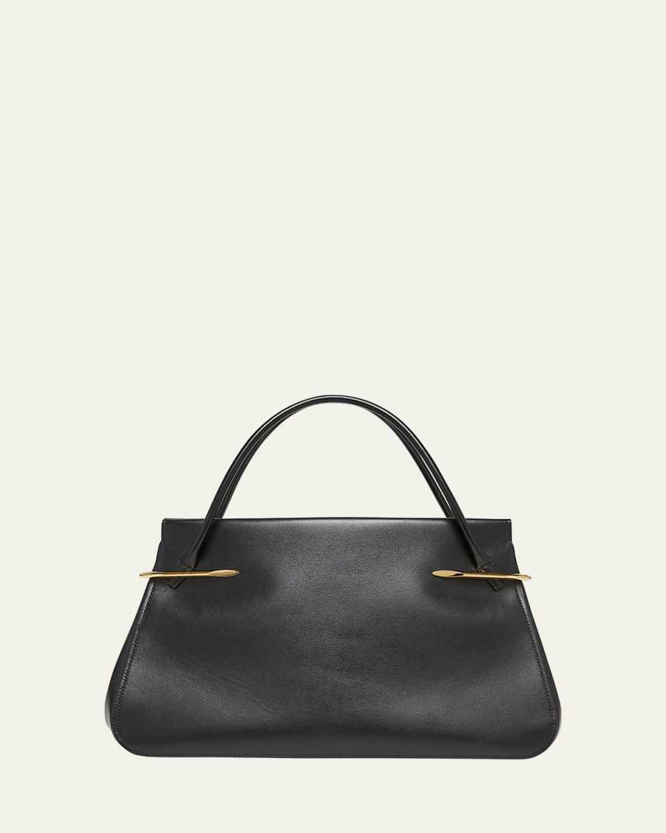 Pinch Large Shoulder Bag in Smooth Leather